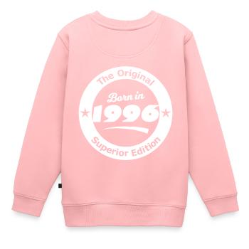 Die Klasse von 1996 - Kinder Premium Organic Sweatshirt - Rosa - Hinten - AI Model Kid Female (0cm)