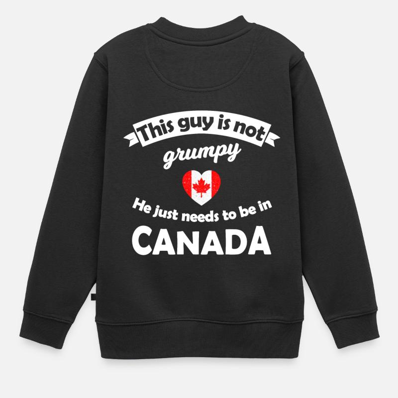 Zuhause in Kanada - Kinder Premium Organic Sweatshirt - Schwarz