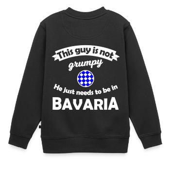 Patrie bavaroise - Sweat Premium enfant bio - noir - Dos - AI Model Kid Female (0cm)