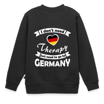 Homeland Love Allemagne - Sweat Premium enfant bio - noir - Dos - AI Model Kid Female (0cm)