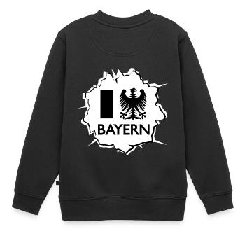Chez nous en Bavière - Sweat Premium enfant bio - noir - Dos - AI Model Kid Female (0cm)