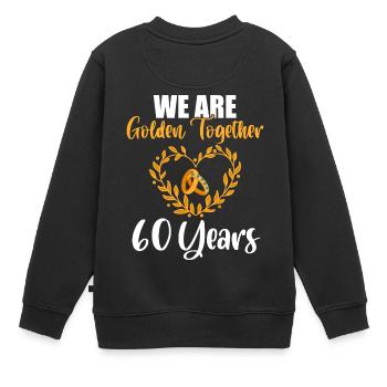 Amour Relation Anniversaire Époux Nous Sommes - Sweat Premium enfant bio - noir - Dos - AI Model Kid Female (0cm)