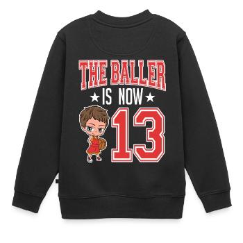 Coach Player Team Rebound Court Collection The - Kinder Premium Organic Sweatshirt - Schwarz - Hinten - AI Model Kid Female (0cm)