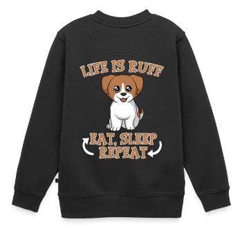 Conception of the race of the chinese civilian - Sweat Premium enfant bio - noir - Dos - AI Model Kid Female (0cm)