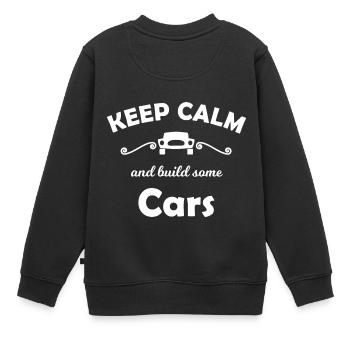 Les constructeurs automobiles - Sweat Premium enfant bio - noir - Dos - AI Model Kid Female (0cm)