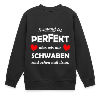 Die Heimat Schwaben - Kinder Premium Organic Sweatshirt - Schwarz - Hinten - AI Model Kid Female (0cm)