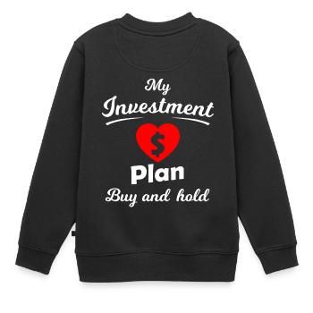 L’idée de la bourse - Sweat Premium enfant bio - noir - Dos - AI Model Kid Female (0cm)