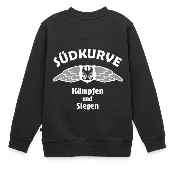 Die Fans der Südkurve - Kinder Premium Organic Sweatshirt - Schwarz - Hinten - AI Model Kid Female (0cm)