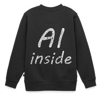 Die neue Zukunft - Kinder Premium Organic Sweatshirt - Schwarz - Hinten - AI Model Kid Female (0cm)