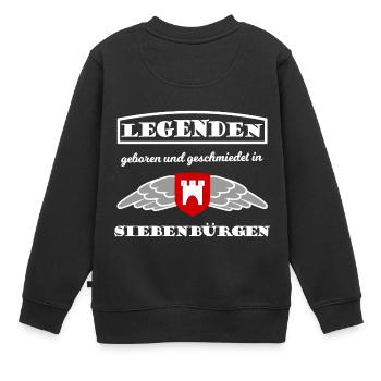 Mythos aus Siebenbürgen - Kinder Premium Organic Sweatshirt - Schwarz - Hinten - AI Model Kid Female (0cm)