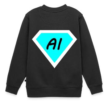 Technologie informatique artificielle - Sweat Premium enfant bio - noir - Dos - AI Model Kid Female (0cm)