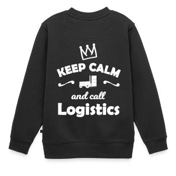 Héros de la logistique et du transport - Sweat Premium enfant bio - noir - Dos - AI Model Kid Female (0cm)