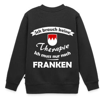 Heimweh nach dem schönen Franken - Kinder Premium Organic Sweatshirt - Schwarz - Hinten - AI Model Kid Female (0cm)