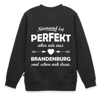 Brandebourg près de Berlin - Sweat Premium enfant bio - noir - Dos - AI Model Kid Female (0cm)