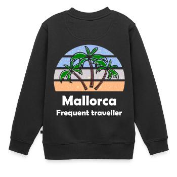 Sommer auf den Balearen - Kinder Premium Organic Sweatshirt - Schwarz - Hinten - AI Model Kid Female (0cm)