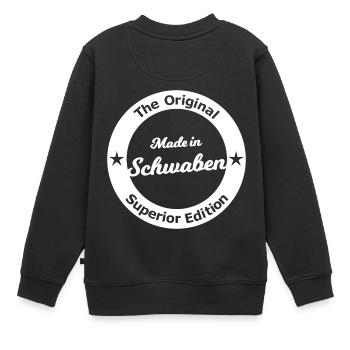 Les Allemands du Sud en Souabe - Sweat Premium enfant bio - noir - Dos - AI Model Kid Female (0cm)