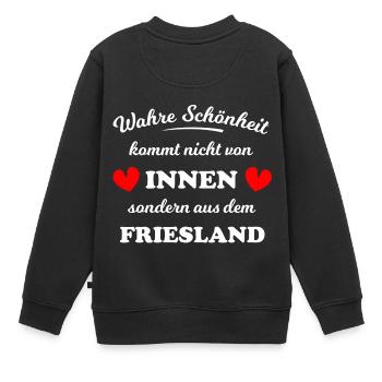 Beauté de la Frise - Sweat Premium enfant bio - noir - Dos - AI Model Kid Female (0cm)