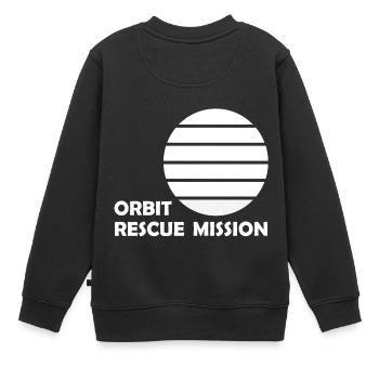 Mars et la découverte de l’espace - Sweat Premium enfant bio - noir - Dos - AI Model Kid Female (0cm)