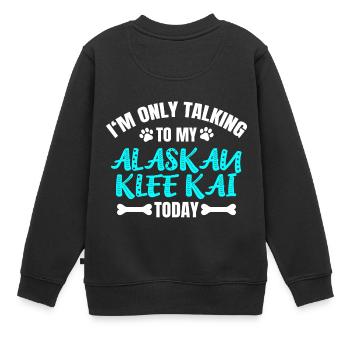 Alaskan Clover Kai Propriétaire Propriétaire - Sweat Premium enfant bio - noir - Dos - AI Model Kid Female (0cm)