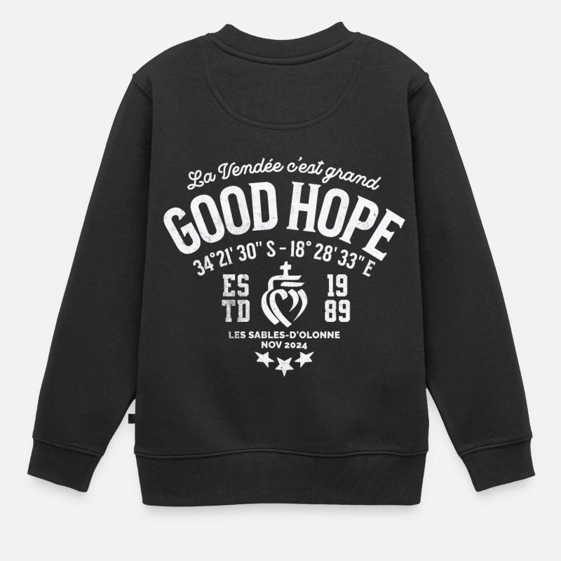 Vendée Good Hope Cape 2024 - Kinder Premium Organic Sweatshirt - Schwarz