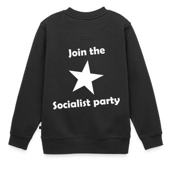 Le Parti social - Sweat Premium enfant bio - noir - Dos - AI Model Kid Female (0cm)