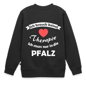 Thérapie dans le Palatinat - Sweat Premium enfant bio - noir - Dos - AI Model Kid Female (0cm)