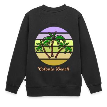 La plage de Cologne - Sweat Premium enfant bio - noir - Dos - AI Model Kid Female (0cm)