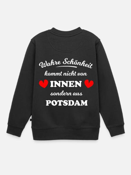 Belle Potsdam - Sweat Premium enfant bio - noir