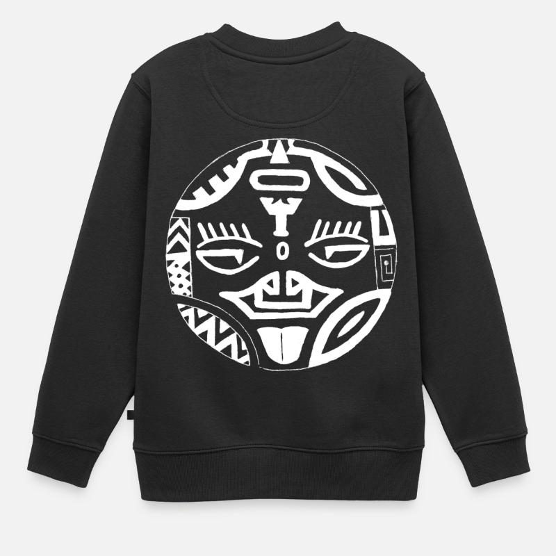 FACE 2 FACE verso - Sweat Premium enfant bio - noir