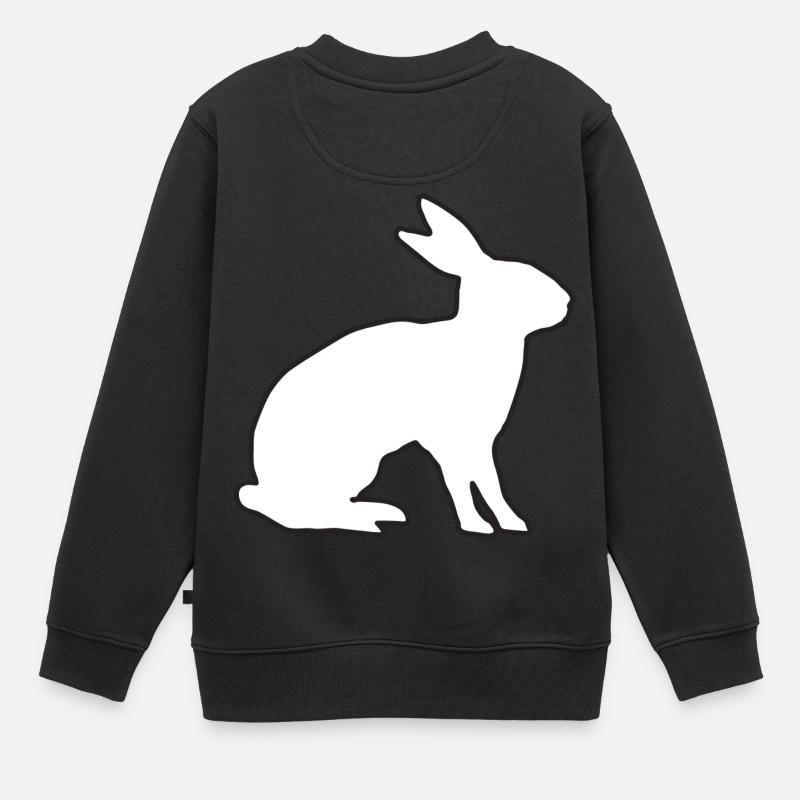 hare - Kids Premium Organic Sweatshirt - black
