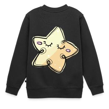 ASTERISK - Sweat Premium enfant bio - noir - Dos - AI Model Kid Female (0cm)
