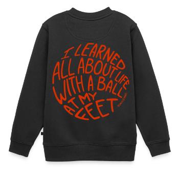 Le football est la vie Champion du monde 2018 Sport allemand - Sweat Premium enfant bio - noir - Dos - AI Model Kid Female (0cm)