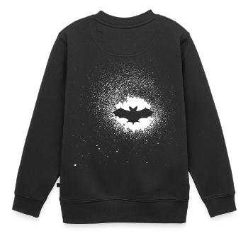 chauve-souris - Sweat Premium enfant bio - noir - Dos - AI Model Kid Female (0cm)