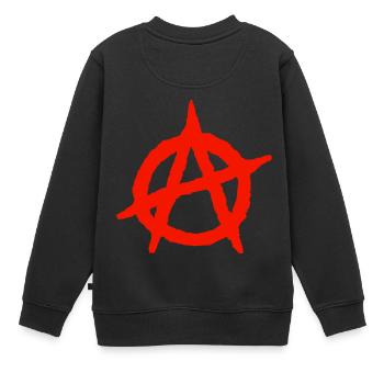 anarchie - Sweat Premium enfant bio - noir - Dos - AI Model Kid Female (0cm)