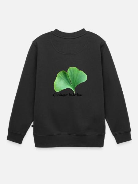 Ginkgo biloba - Kinder Premium Organic Sweatshirt - Schwarz