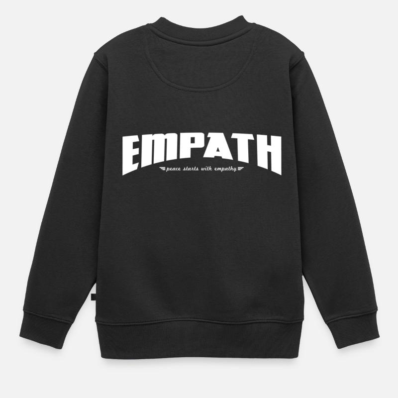 Empath white - Sweat Premium enfant bio - noir