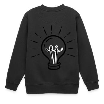 Je suis une nouvelle idée! - Sweat Premium enfant bio - noir - Dos - AI Model Kid Female (0cm)