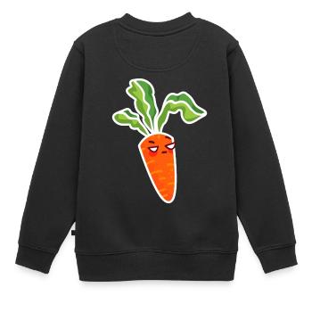 carotte - Sweat Premium enfant bio - noir - Dos - AI Model Kid Female (0cm)