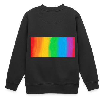 ARC EN CIEL - Sweat Premium enfant bio - noir - Dos - AI Model Kid Female (0cm)