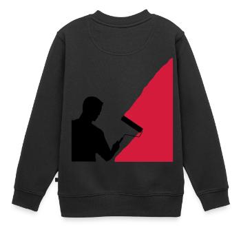 Peintres - Vecteur - Sweat Premium enfant bio - noir - Dos - AI Model Kid Female (0cm)