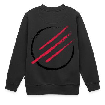 Scratch the Circle - Kinder Premium Organic Sweatshirt - Schwarz - Hinten - AI Model Kid Female (0cm)