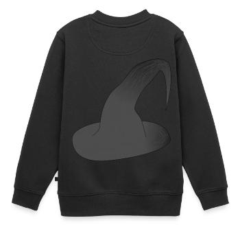 Assistant sorcier sorcier conjure sorcière magique magique - Sweat Premium enfant bio - noir - Dos - AI Model Kid Female (0cm)