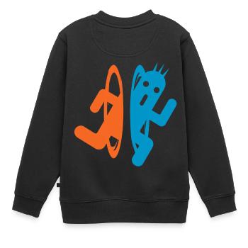 Portails et 1000 aiguilles - Sweat Premium enfant bio - noir - Dos - AI Model Kid Female (0cm)