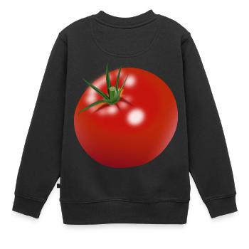 tomate tomates tomate légume vegetables6 - Sweat Premium enfant bio - noir - Dos - AI Model Kid Female (0cm)