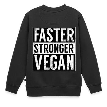 Vegan T-Shirt Geschenk Idee Geburtstag Lustig - Kinder Premium Organic Sweatshirt - Schwarz - Hinten - AI Model Kid Female (0cm)