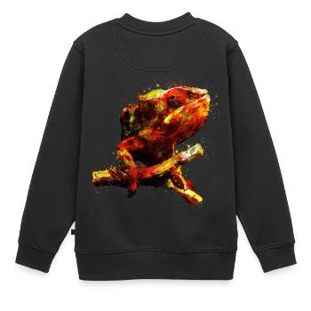 gxp perfect chamaeleon chameleon - Kinder Premium Organic Sweatshirt - Schwarz - Hinten - AI Model Kid Female (0cm)