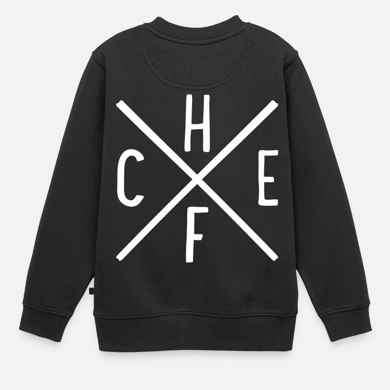 Chef - Kinder Premium Organic Sweatshirt - Schwarz