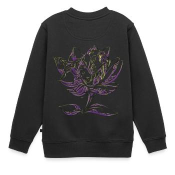 Body Art Body Künstler Tatoo Tattoo - Kinder Premium Organic Sweatshirt - Schwarz - Hinten - AI Model Kid Female (0cm)
