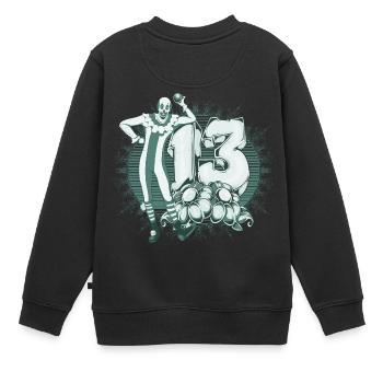 pitre 13 - Sweat Premium enfant bio - noir - Dos - AI Model Kid Female (0cm)