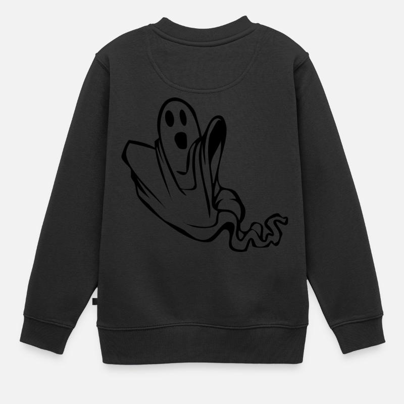 fantôme - Sweat Premium enfant bio - noir